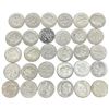 Image 1 : 30 US "Roosevelt" Silver Dimes - 90% Silver - 1964 and Earlier * Circulated