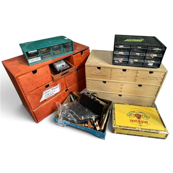 Large Group of Storage Boxes with Assorted Watches & Parts