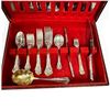 Image 2 : Vintage Birks Sterling Silver Flatware Set 46 Pieces W/ Box 1,500g Sterling + 13 Knives
