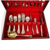 Image 3 : Vintage Birks Sterling Silver Flatware Set 46 Pieces W/ Box 1,500g Sterling + 13 Knives