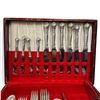 Image 4 : Vintage Birks Sterling Silver Flatware Set 46 Pieces W/ Box 1,500g Sterling + 13 Knives