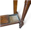 Image 7 : Victorian Oak Hall Stand w Aesthetic Movement Tile Inserts & Beveled Mirror 39x13x92"
