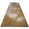 Image 4 : French Oak Refectory-Style Dining Room Table with 2 Leaves 68x44x30" Plus Two 15: Leaves