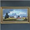 Image 1 : Framed Landscape Painting by B. Harris 42x52.5"