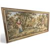 Image 2 : Pastoral Scene Framed Tapestry 34.5x67.5"