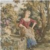 Image 3 : Pastoral Scene Framed Tapestry 34.5x67.5"
