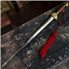 Image 1 : Chinese Jian Sword w Bronze Guard & Red Tassel 38.5" long