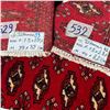 Image 2 : Pair of Torkaman Rugs w Geometric Patterns 1'3"X2'11" & 1'3"X2'8"