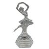 Image 3 : Clear Glass Eagle Knife Rests & Ballerina Figurines - Lead Crystal