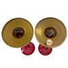 Image 2 : Set of Decorative Glass Vases & Candle Holders by Various Makers