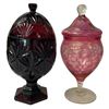 Image 4 : Reijmyre Swedish Glass Pedestal Dish & Assortment of Glass Compotes