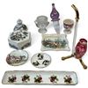 Image 1 : Assorted English Bone China & Glass Decorative Pieces