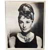 Image 3 : Unframed Lion Painting 15x15", Elvis Presley Plate, Black & White Photograph of Audrey Hepburn