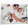 Image 3 : Red Wall Clock, Robert Meyers Print & Marilyn Monroe Print 14x14"