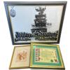 Image 1 : Framed Photograph of Sailors 27x23", Walker Family Name History Certificate & Elvet Bridge Artwork