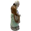 Image 2 : Chinese Porcelain Figure of a Scholar w Calligraphy Scroll 18" Tall