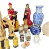 Image 3 : Asian Figurines, Temple Design Plate & Vases Tallest is 21"