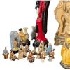 Image 5 : Asian Figurines, Temple Design Plate & Vases Tallest is 21"