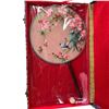 Image 3 : Japanese Geta Sandals, Painted Wall Plaques & Fan w Floral Motif