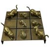 Image 2 : Gump's Italian Marble Cat, Brass Cat & Mouse Tic-Tac-Toe, Siamese Cat Figurines