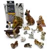 Image 1 : "Good Boy Lot" Ceramic Dog Figurines & Fabric Shower Curtain