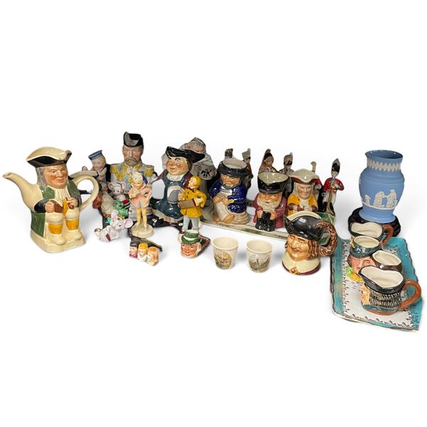 Collection of Royal Doulton & Other Character Jugs