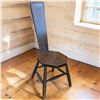 Image 1 : Wooden Spinning Chair Stool w Low Seat & Turned Splayed Legs 32.5 in