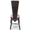 Image 3 : Wooden Spinning Chair Stool w Low Seat & Turned Splayed Legs 32.5 in