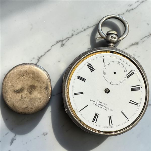 Sterling Silver Hallmark Pocket Watch Pieces