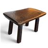 Image 3 : Vintage Small Wooden Foot Stools Rustic Design Oval & Rectangular 7.5 in