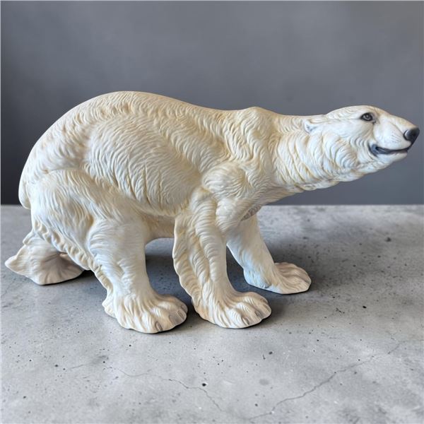 Porcelain Polar Bear Figurine by Atomo Limited Editio 38/549 14" long