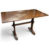 Image 2 : Rectangular Wooden Table w Trestle Base 50x28x29.75"