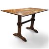 Image 4 : Rectangular Wooden Table w Trestle Base 50x28x29.75"
