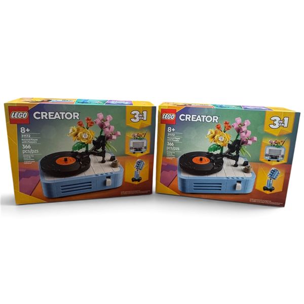 LEGO Creator 31172 Record Player Set, 2 Box Lot