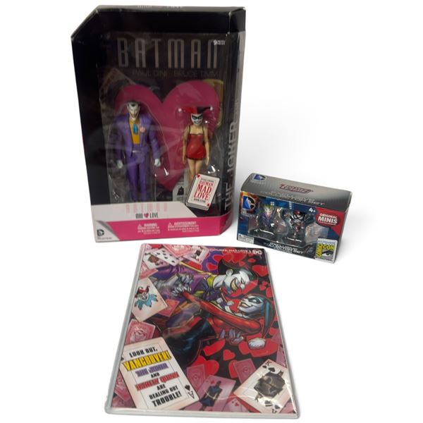 Batman Mad Love Set, DC Collectibles Mad Love, Comic-Con Minis