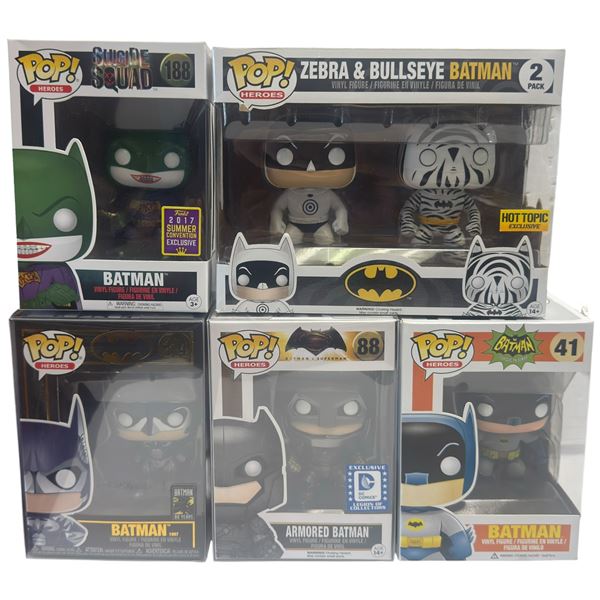 Funko Pop! Heroes Batman Vinyl Figures Set, Multiple Exclusives