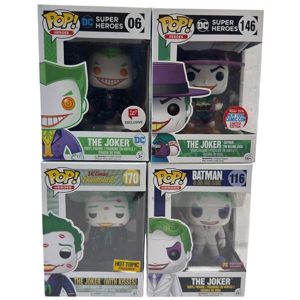 Funko Pop! Heroes The Joker Vinyl Figures, Various Exclusives