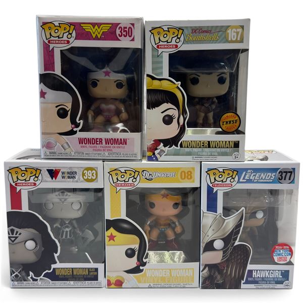 Funko Pop! Wonder Woman & Hawkgirl Vinyl Figures
