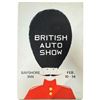Image 1 : British Auto Show Poster Featuring Guardsman Illustration 20x28"