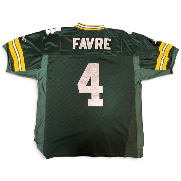 NFL Authentic Brett Favre #4 Green Bay Packers Jersey
