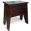 Image 1 : Vintage Wooden Stool w Hand Hole 15x11.5x18"