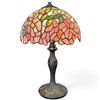 Image 1 : Tiffany-Style Stained Glass Table Lamp 19" Tall
