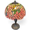 Image 2 : Tiffany-Style Stained Glass Table Lamp 19" Tall