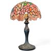 Image 3 : Tiffany-Style Stained Glass Table Lamp 19" Tall