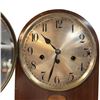 Image 3 : Wooden Mantel Clock w Brass Face & H.G. Plowden Base Clock measures 10.5x7x13"