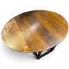 Image 4 : Oak Gateleg Drop Leaf Table w Turned Legs 49.5x29.5x.23" Folded