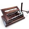 Image 2 : Wooden Tabletop Adjustable Book Stand w Carved Detailing