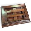 Image 4 : Wooden Tabletop Adjustable Book Stand w Carved Detailing
