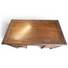 Image 3 : Ornately Carved Wooden Desk w Brass Handles 48x28x30.5"