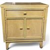 Image 1 : Vintage Light Wood Cabinet w Brass Hardware 21.5x13x25.75"